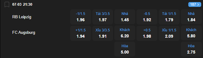 Tỷ lệ kèo RB Leipzig vs Augsburg nhan-dinh-soi-keo-rb-leipzig-vs-augsburg-luc-21h30-ngay-7-3-2026-2